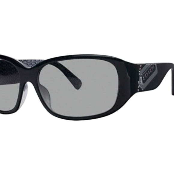 Authentic Coach Madeline S498 BLACK Sunglasses w/Hard Case & Cleaning Cloth - Picture 7 of 8